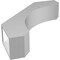 Ekena Millwork 5 1/2-in. W x 24-in. D x 28-in. H Legacy Architectural Grade PVC Knee Brace BRCP055X24X28LEC - alternate 2